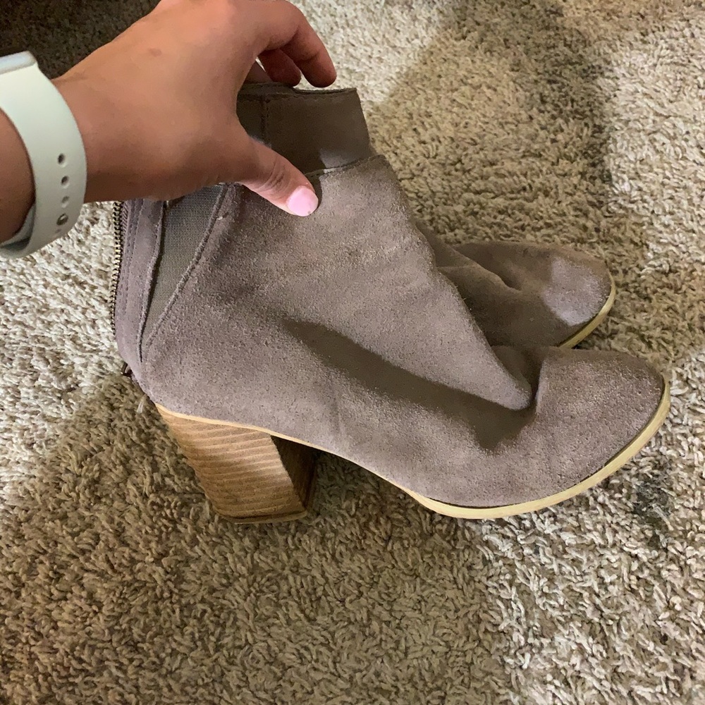Suede booties